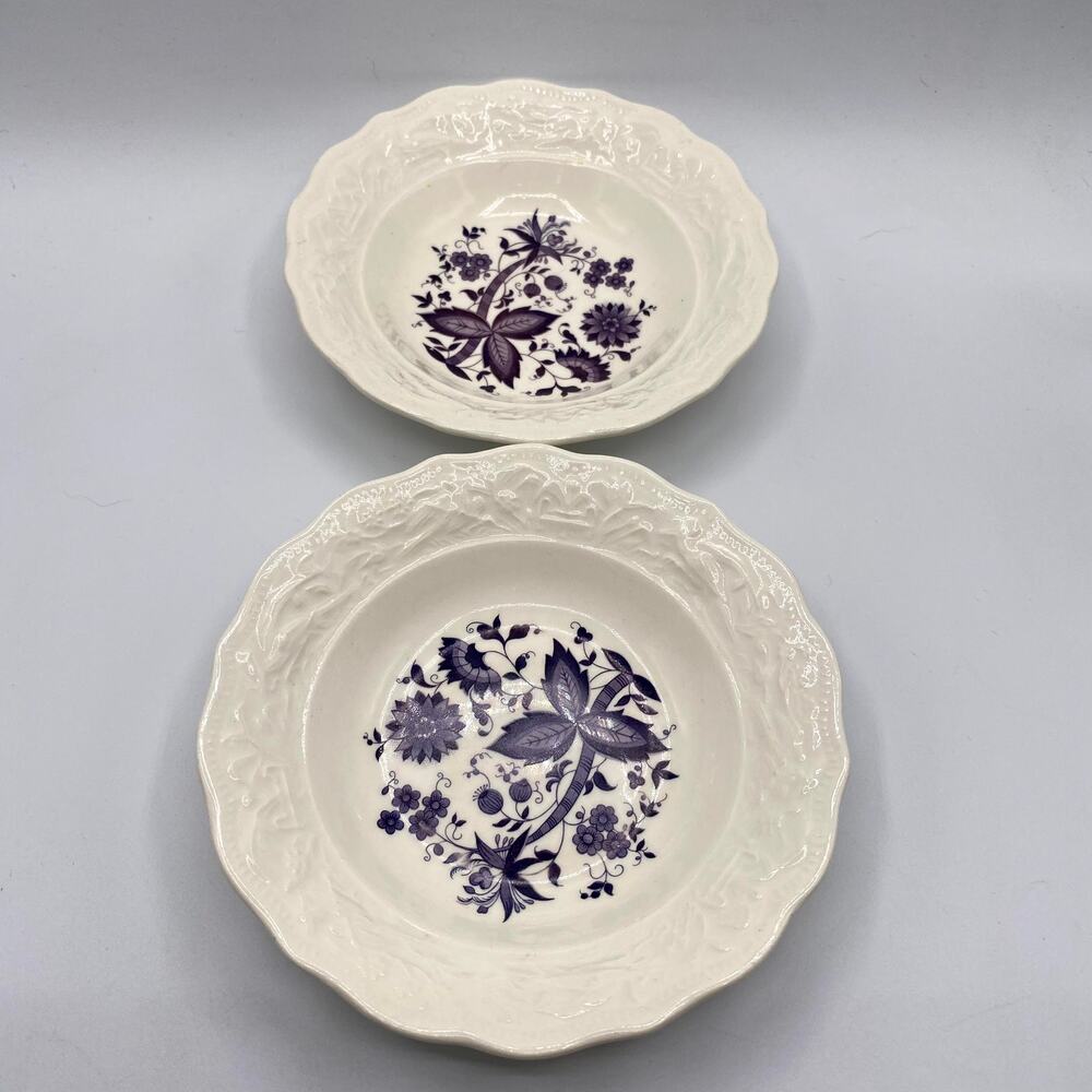Small Porcelain Transfer Print Bowls Set of Two‎